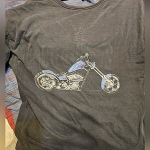 Mens West Coast Chopper Faded Cross With Choper Tee